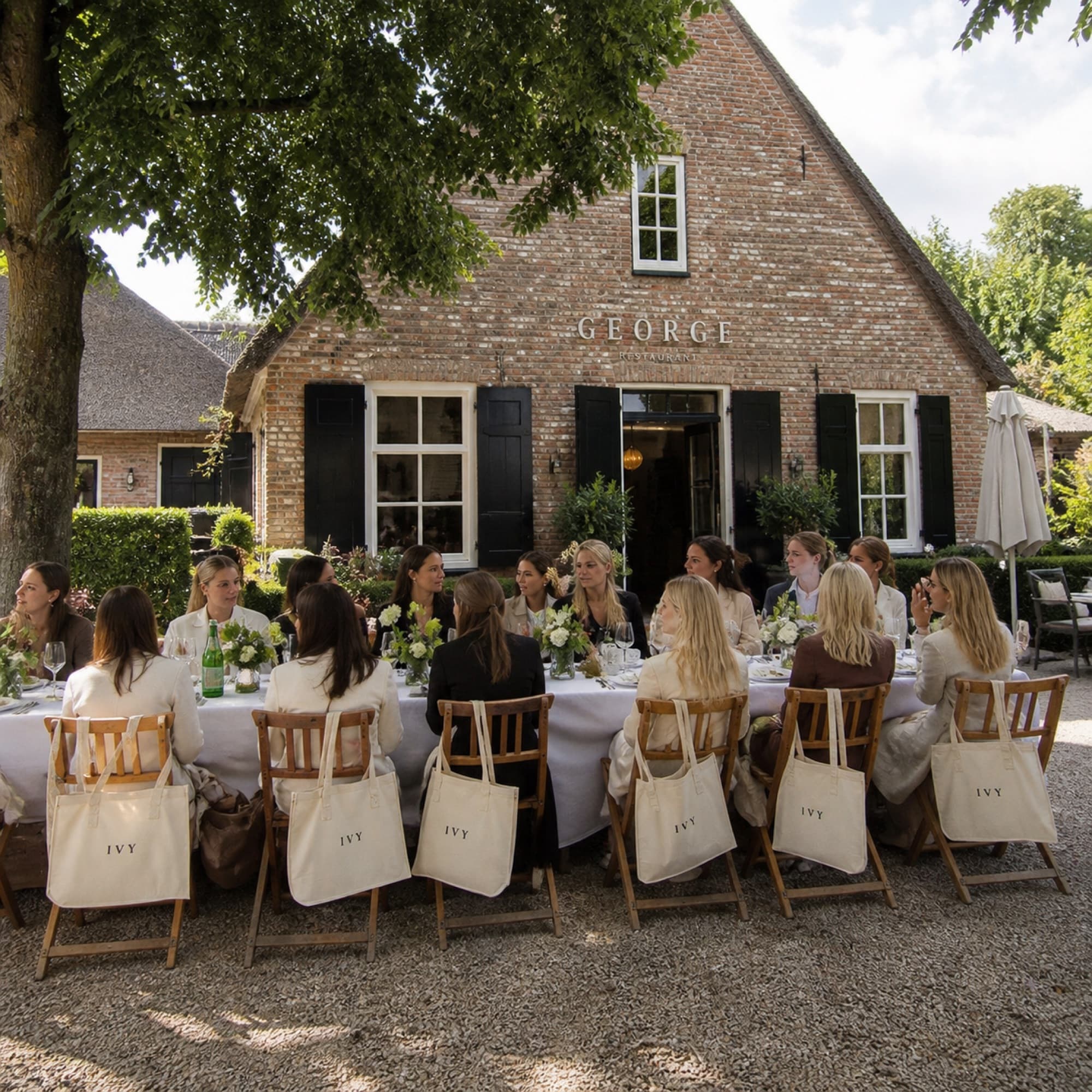 Lunch bij L.A. George — Laren